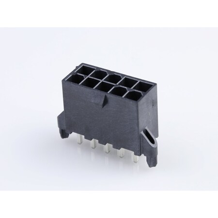 Molex Mini-Fit Jr LCP Vert. Hdr pegs 10ckt Tin 46207-0210